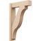 Ekena Millwork 6-in W x 22-in D x 34-in H Funston Block Rough Cedar Woodgrain TimberThane Outlooker, Primed Tan OUTUR060X22X34FST44RCPR - alternate 1